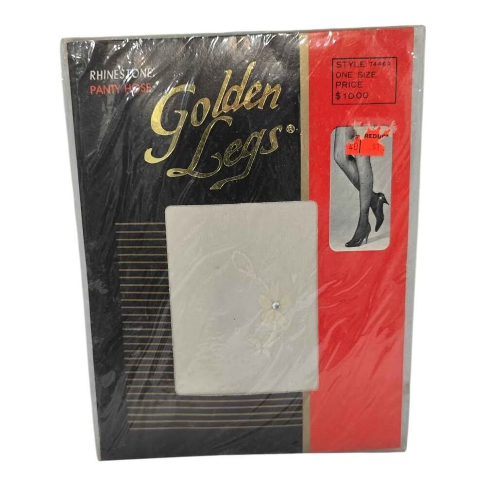Golden Legs Rhinestone Panty Hose